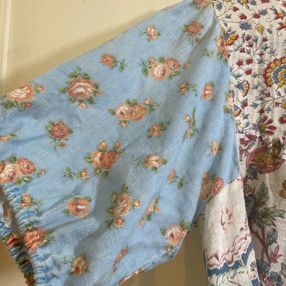 Floral Patchwork Blouse - Picture 2 of 7
